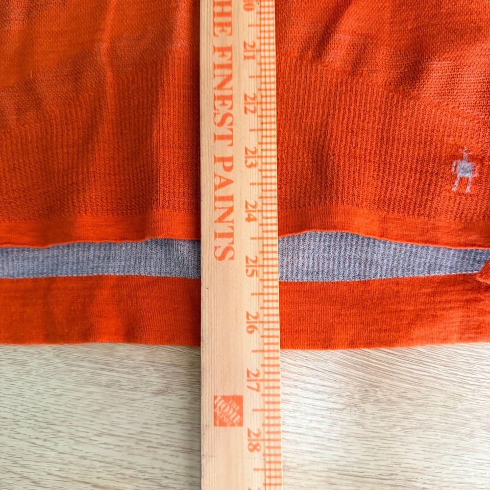 Smartwool Intraknit 200 Thermal Base Layer Top Womens S Orange Merino Wool L/S - Picture 6 of 6